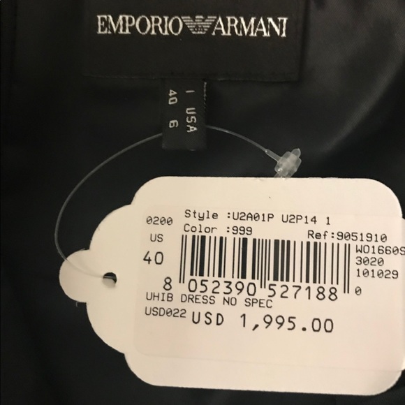 New Emporio Armani Dress. made in Italy size 40 - Picture 7 of 11